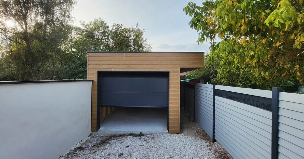 pose d'un garage ossature bois Abris-co-01