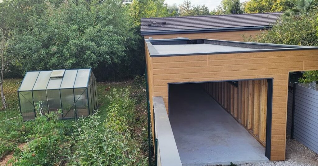 pose d'un garage ossature bois Abris-co-02